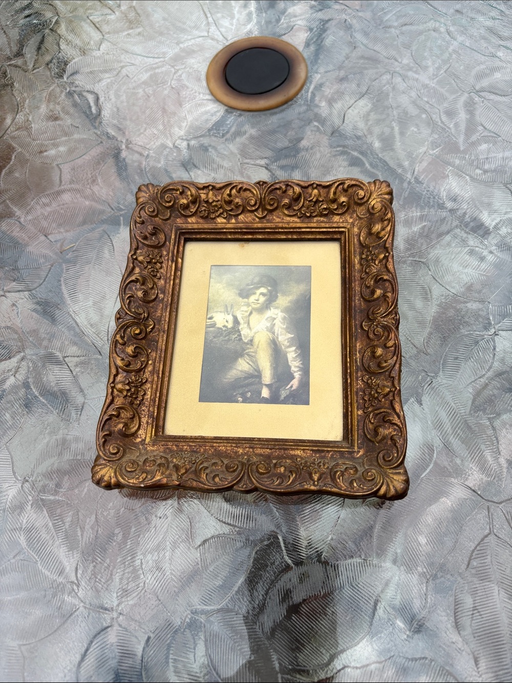 Vintage Raeburn Boy with a Bunny Framed Print